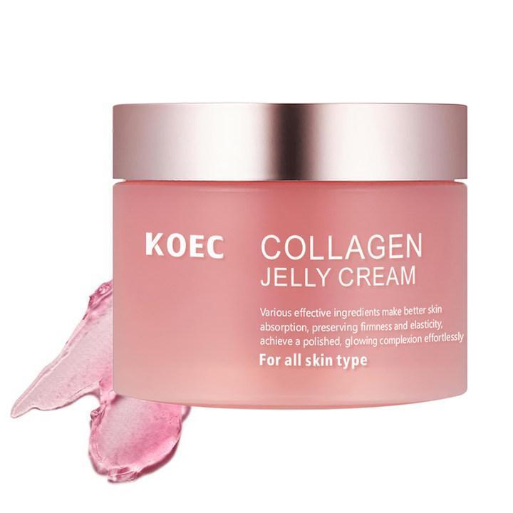 KOEC Collagen Jelly Cream Niacinamide Gel Moisturizing &Brightening Mask | Instant Glow Booster Skin Barrier,Deep Hydration,Reduce Dryness | Facial Moisturizer | For All SkinTypes |  Skincare Moisture | Self Care, Glow Skin under Makeup ，