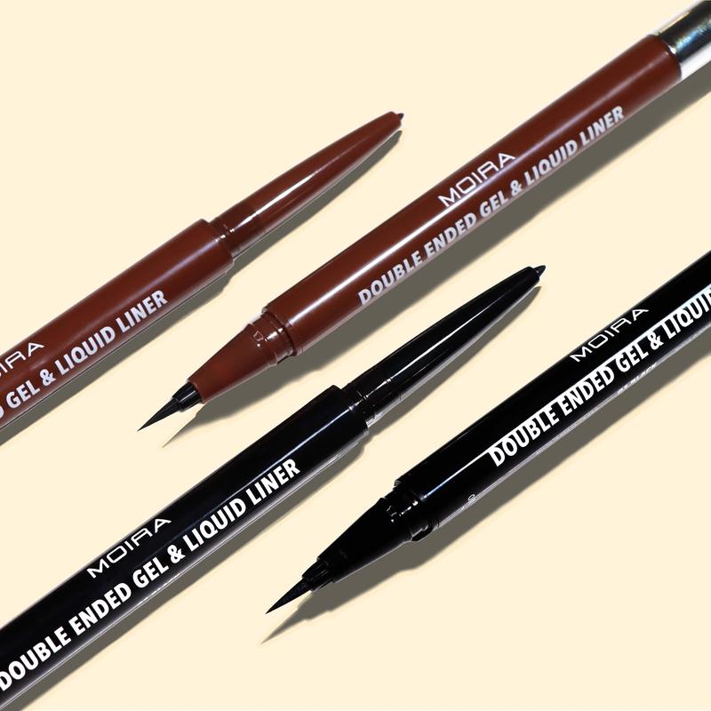 Double Ended Gel & Liquid Liner (001, Black) Eyeliner Lipliner