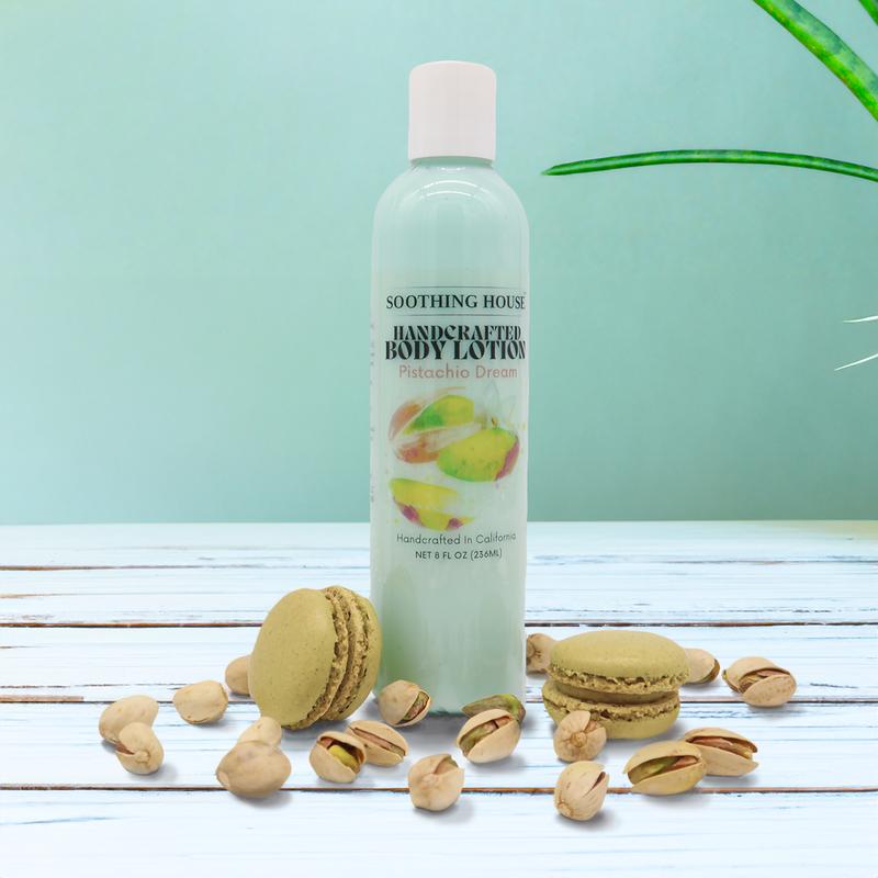 Handcrafted Pistachio Dream Body Lotion for Hydrating, Moisturizing, and Glowing Skin Body Care Moisturize Daily Fragrance Radiance