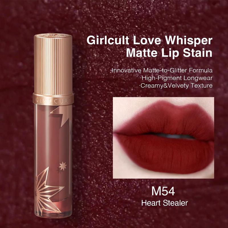 Long-lasting Matte Lipstick, Moisturizing Matte Lip Balm, Velvet Matte Finish Liquid Lip Gloss Matte Liquid Lipstick, Girls & Women Lip Cosmetic, Stocking Fillers Gift