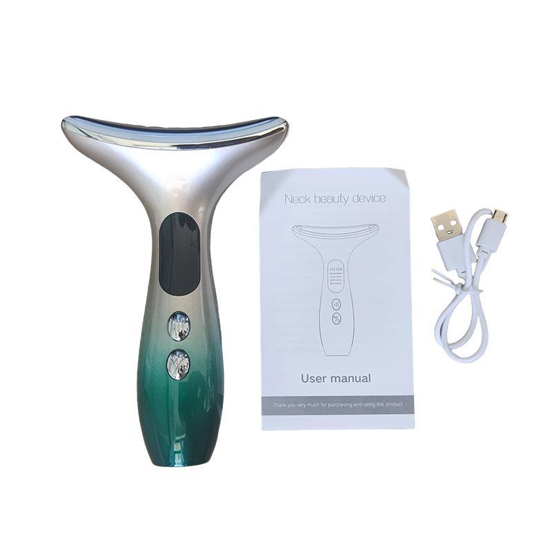 EMS Microcurrent Neck Importer Firming & Lifting Beauty Instrument, 1 Set Four Modes Three Intensities Skin Care Machine For Women