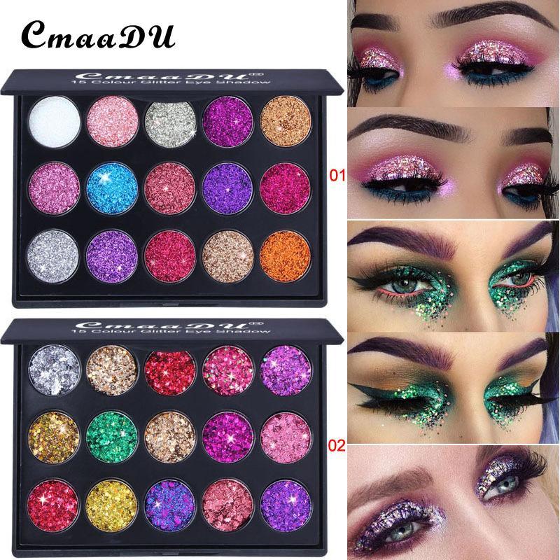 15 Color Glitter Eyeshadow Palette, Shimmering Eye Shadow Makeup Palette, Colorful Eye Makeup Products for All Styles and Occasions