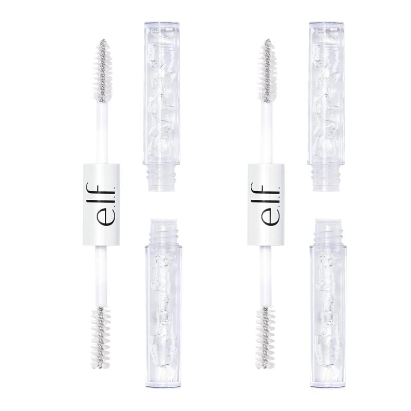 e.l.f. Clear Lash & Brow Mascara 2-Pack, Conditioning Clear Brow & Lash Gel For Grooming, Defining & Separating, Long-Lasting, Vegan & Cruelty-Free