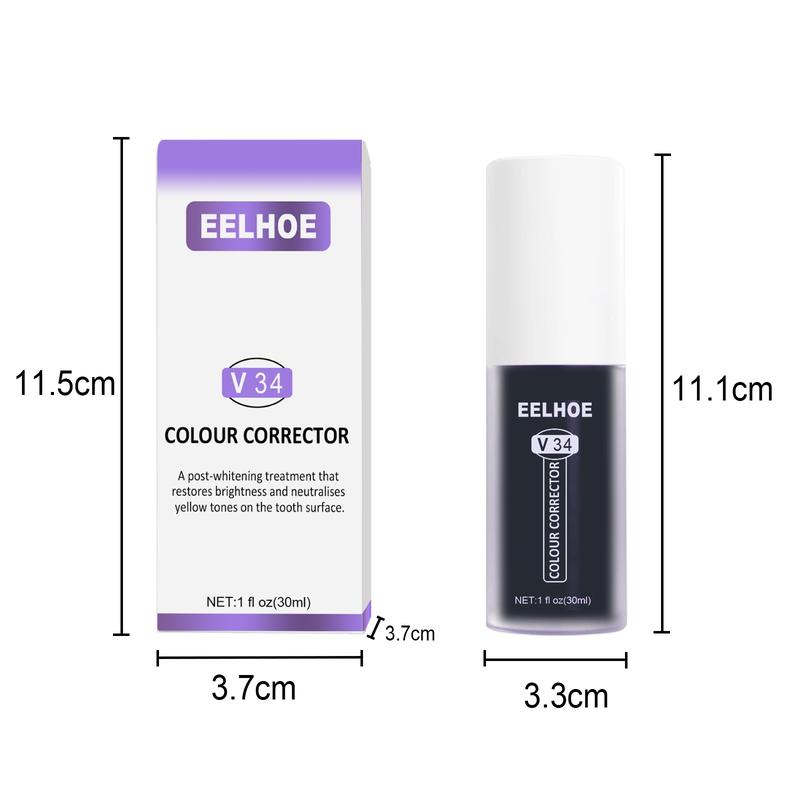 ANV34 Teeth Whitening Toothpaste Oral Whitening Cleans Tooth Stains Whitening Teeth Purple Toothpaste