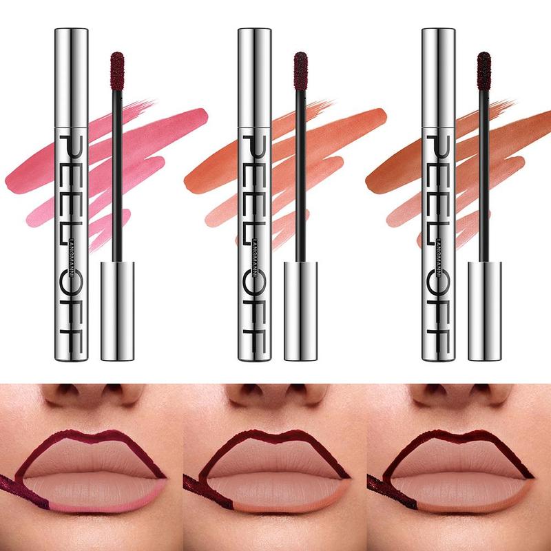 Long Lasting Peel Off Lip Liner Tattoo, 1 Count Moisturizing Lip Liner, Easy To Coloring Lipstick for All Occasions Lip Makeup, Christmas Gift