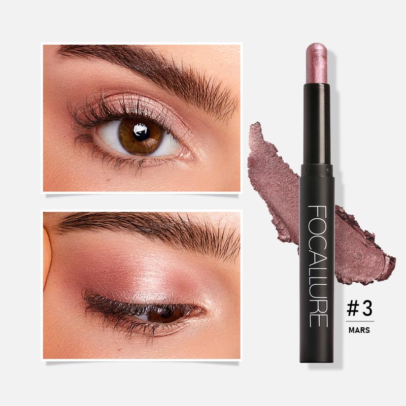 [Gift] Focallure Matte and Shimmer Cream Eyeshadow Pencil #08 COPPER, Shimmer Cream Eyeshadow Stick, High Pigmented Eyeshadow, Highlighter Eye Liner, Multi-Dimensional eyes Look