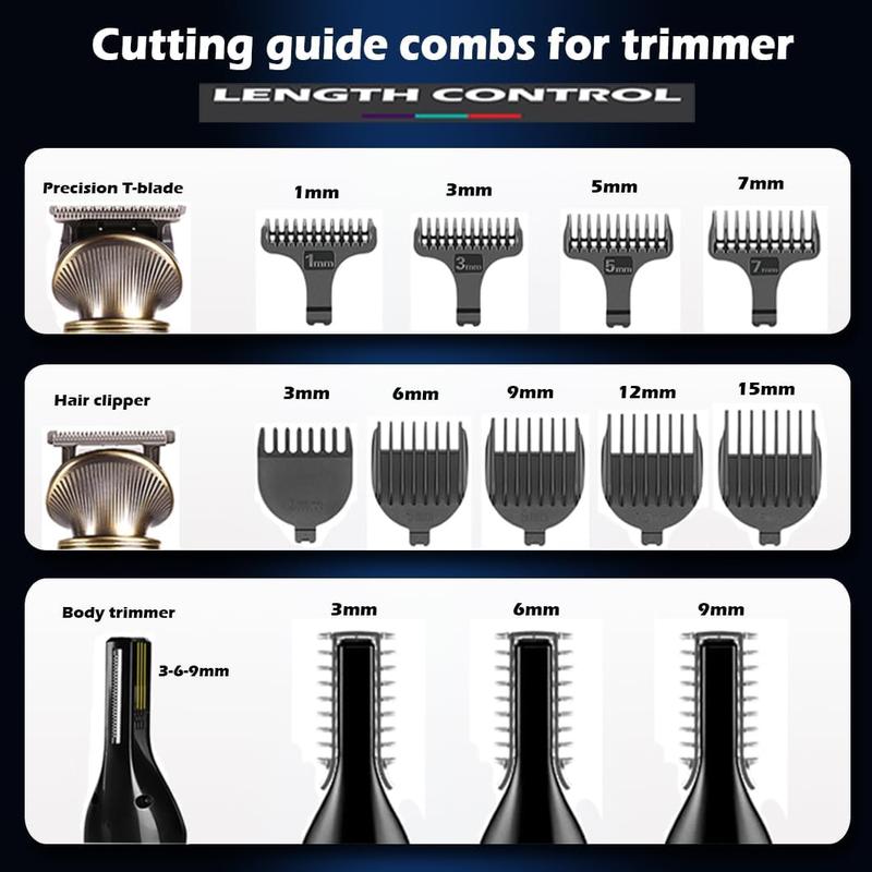 Beard Trimmer for Men,Cordless Hair Clipper,Electric Razor Shavers for Men,All in One  22 count Mens  Kit for Mustache, , , Ear, Nose Hair Trimmer,Fathers Day Gifts