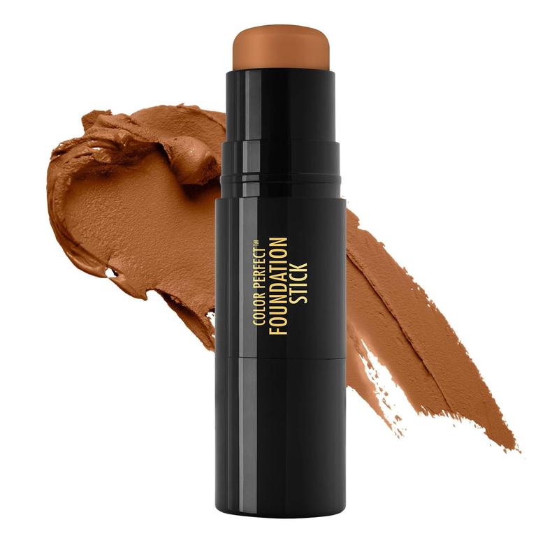 Color Perfect Foundation Stick with Soft Brush Applicator Duo – Buildable, Blendable Versatile Pigment-Rich Formula - Bronze Glow