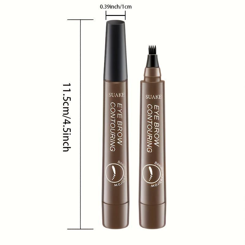 （Free Shipping）Waterproof EyebrowPen,MicrobladingÉyebrow Pencil With 4Split Head,Natural LookingBrowsMakeup ( 5Colors )