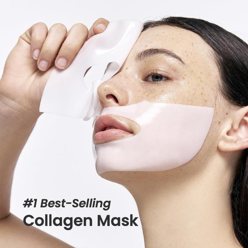 Bio-Collagen Real Deep Mask 4ea, All in One Care, Hydrating, Pore Minimizing, Firming Gel Type Mask Pack, Korean Skincare, Gel Type Mask Pack