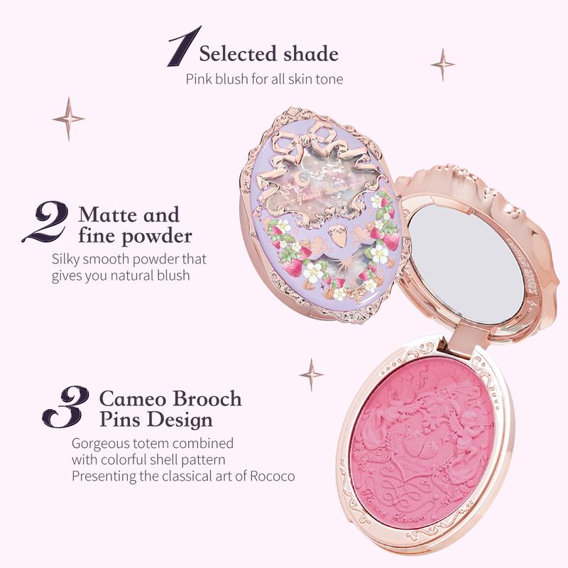 Flower Knows Violet Strawberry Rococo Collection Embossed Blush