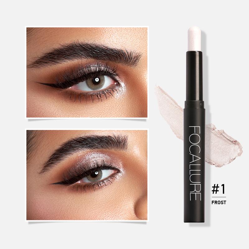 [Gift] Focallure Matte and Shimmer Cream Eyeshadow Pencil #08 COPPER, Shimmer Cream Eyeshadow Stick, High Pigmented Eyeshadow, Highlighter Eye Liner, Multi-Dimensional eyes Look