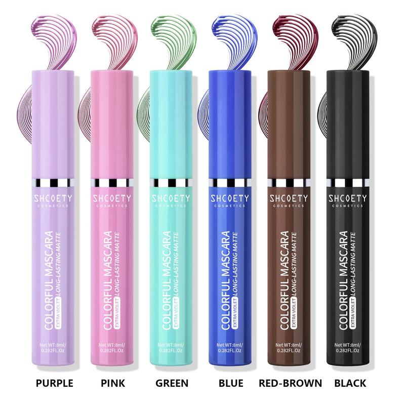 Colorful Volumizing Mascara Stick, 1 Count Long Lasting Matte Eyelash Extensions Mascara, Professional Eye Makeup Products