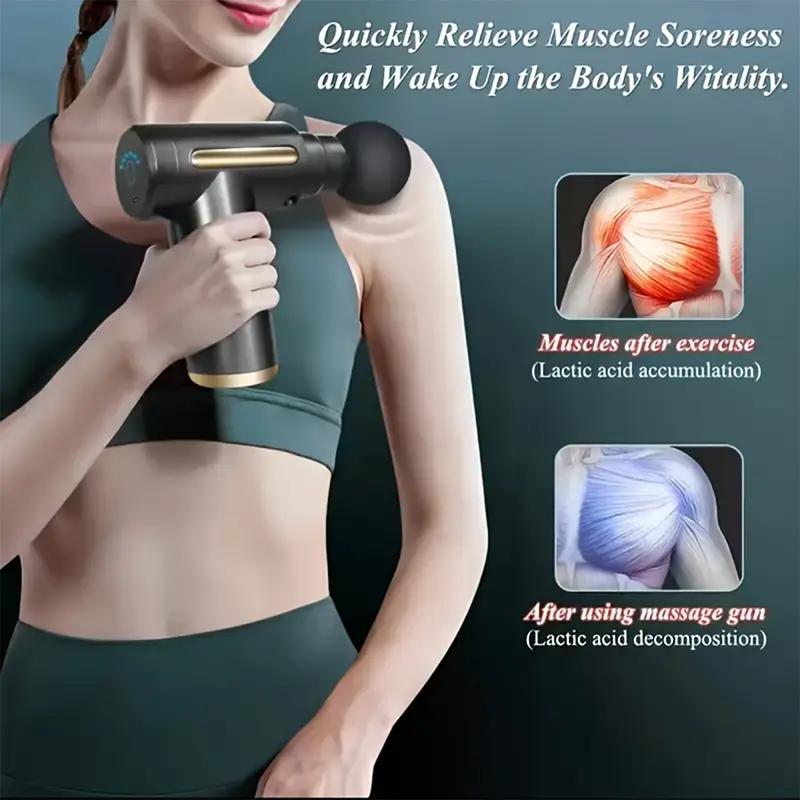 Electric Massager with 4 Specialized Massage Heads: Home & Travel Essential massage gun