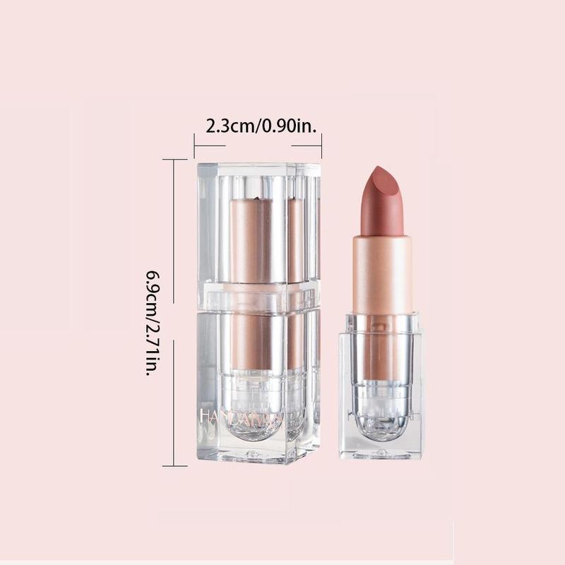 Long-lasting Lipstick, 1 Count Matte Finish Lip Balm, Easy Coloring Lip Sticks, Moisturizing Lip Stain, Suitable for All Occasions Lip Makeup, Daily Makeup Products Gift for Women