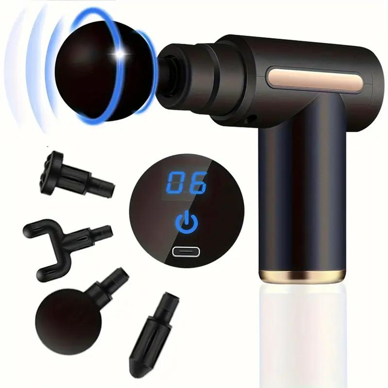 Electric Massager with 4 Specialized Massage Heads: Home & Travel Essential massage gun