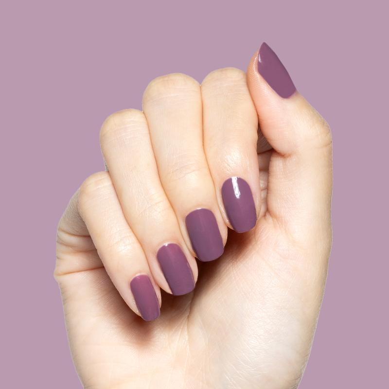 Cardigan a cozy mauve nail polish