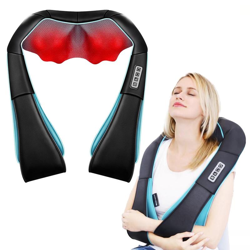 Cordless Back & Shoulder & Neck Massager, 1 Box Electric Deep Tissue Kneading Massage with Heat, Heartfelt Gift, Personal Care Appliances,  Comfort  Body Massager, Back Massager, Massage Machine