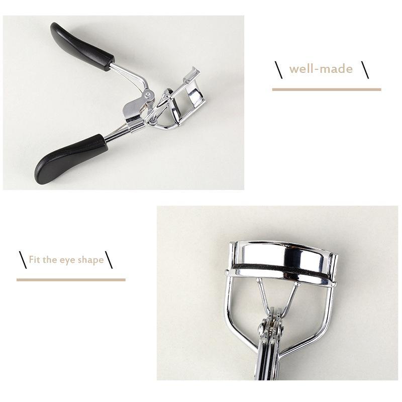 Portable Stainless Steel Long-lasting Curling Eyelash Curler, Professional Makeup Tool for Beginners