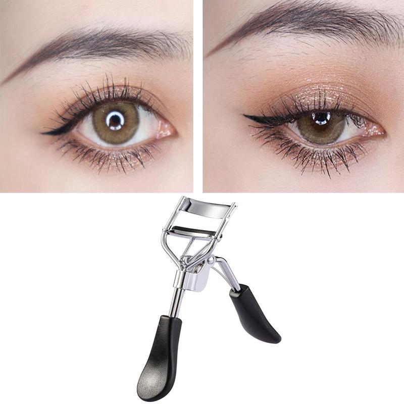 Portable Stainless Steel Long-lasting Curling Eyelash Curler, Professional Makeup Tool for Beginners