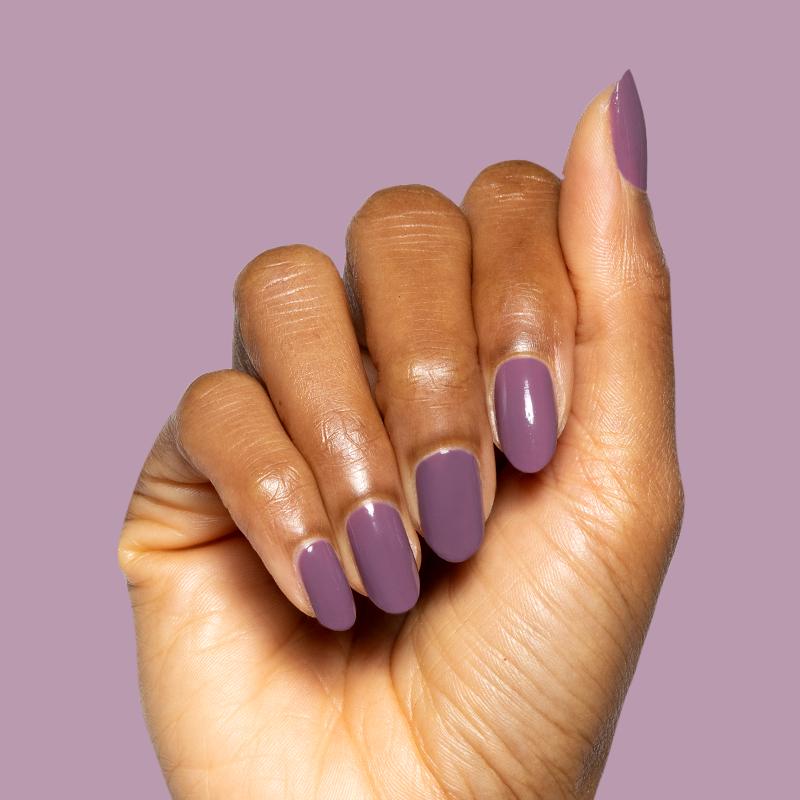 Cardigan a cozy mauve nail polish