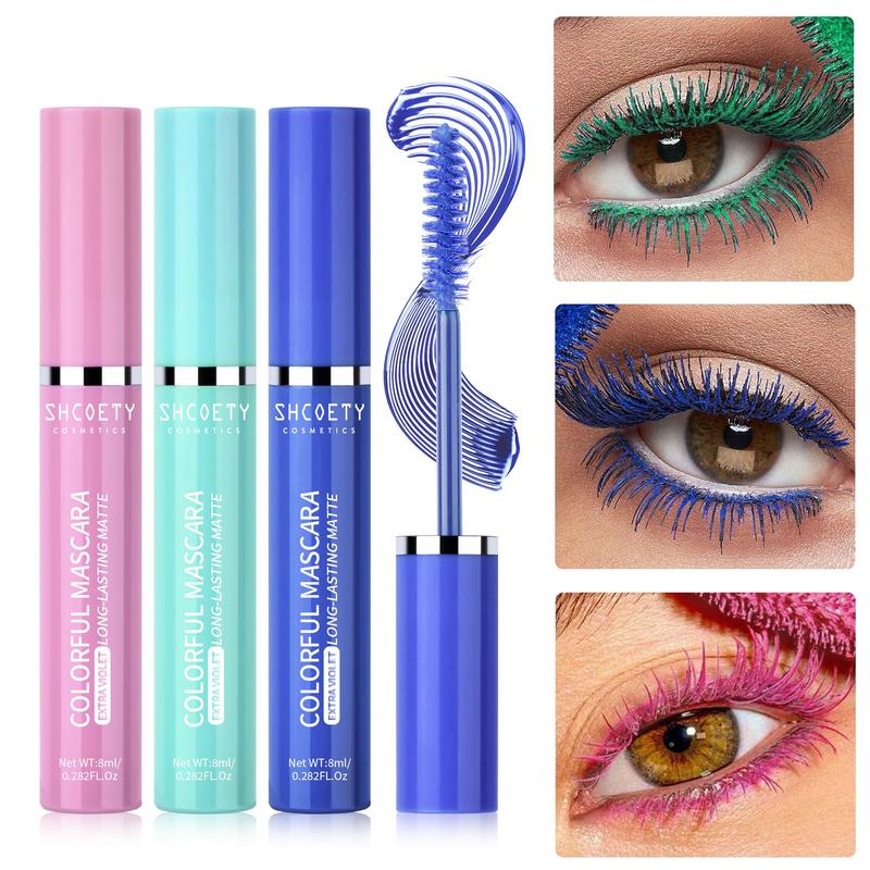 Colorful Volumizing Mascara Stick, 1 Count Long Lasting Matte Eyelash Extensions Mascara, Professional Eye Makeup Products