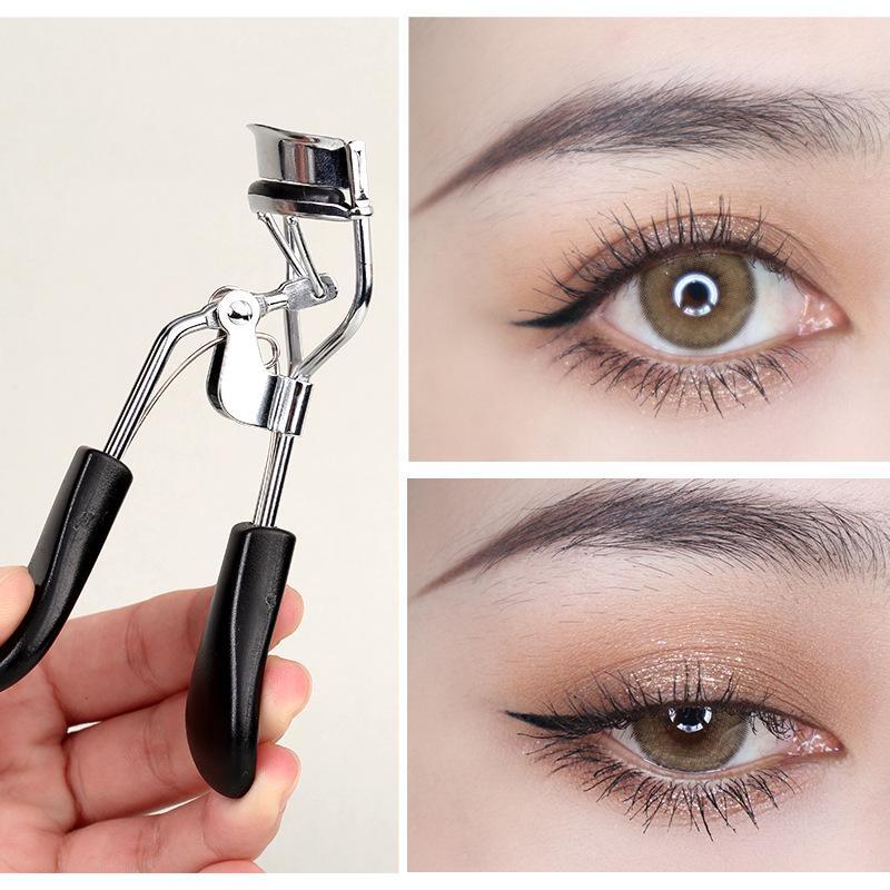 Portable Stainless Steel Long-lasting Curling Eyelash Curler, Professional Makeup Tool for Beginners