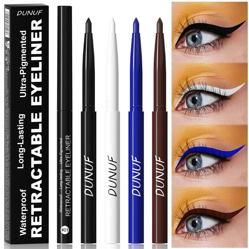 Long Lasting Eyeliner, 1 Count Waterproof Eyeliner, Sweat Proof Eyeliner, Easy Coloring Eyeliner, Eye Makeup Tool for Women & Girls, Cosmetic Accessories, Christmas Gift