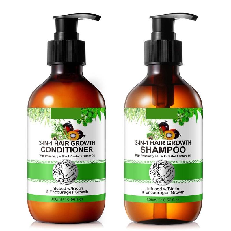 Jamaican Black Castor Oil + Rosemary Oil + Batana oil Shampoo and Conditioner Haircare Moisturize Comfort Cleansing Cleanser