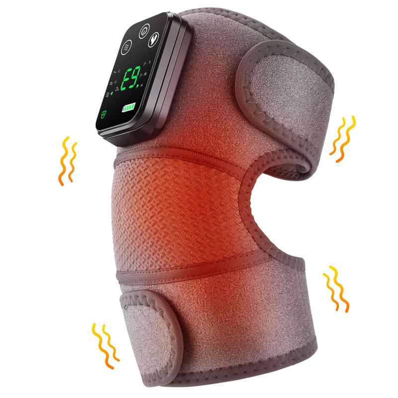 Heating Knee Massager, Knee Shoulder Elbow 3-in-1 Heating Vibration Massagers, Body Care Wireless Hot Compress Body Massager for Muscle, Birthday Gifts, Gift for Christmas & Fall, Winter Gift