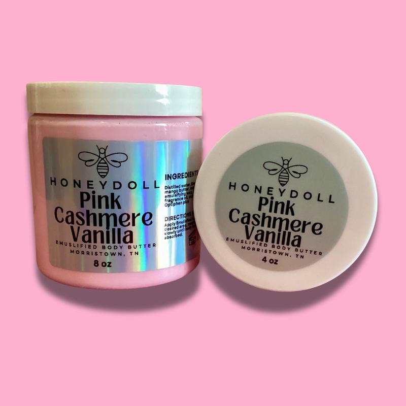 Nourishing Pink Cashmere Vanilla Emulsified Body Butter for Ultimate Hydration - Body Care