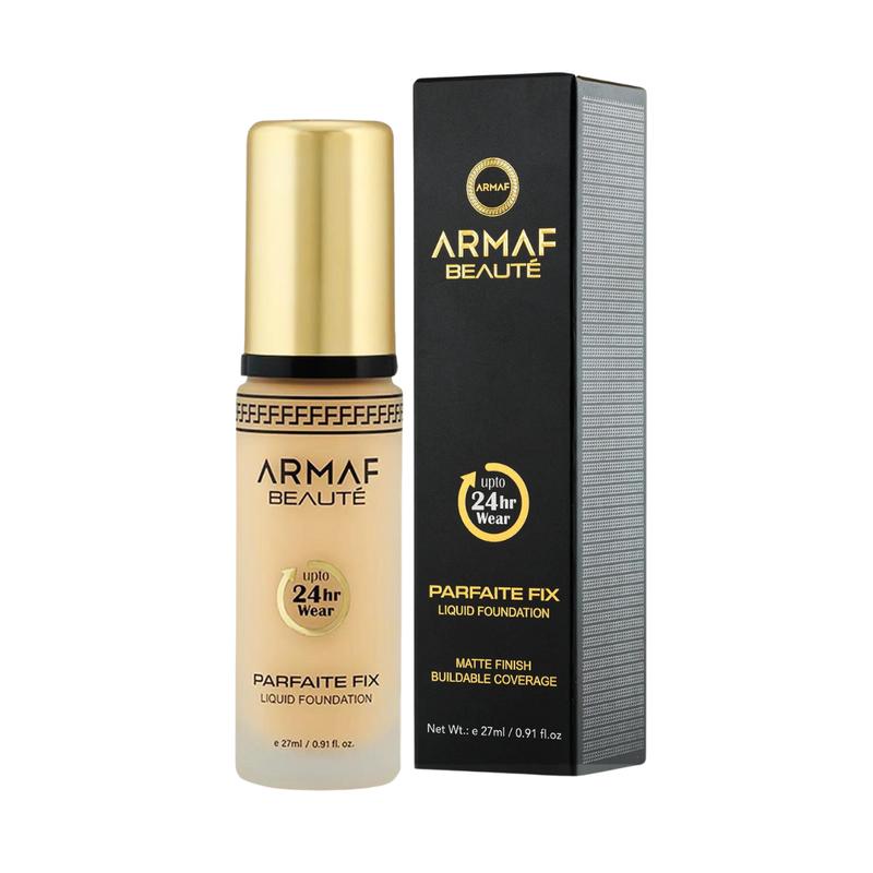 ARMAF PARFAITE FIX LIQUID FOUNDATION - WATER RESISTANT   UP TO 24 HOUR COVERAGE - Net Wt.e 27ml   0.91 fl.oz Concealer Makeup Flawless Cosmetic