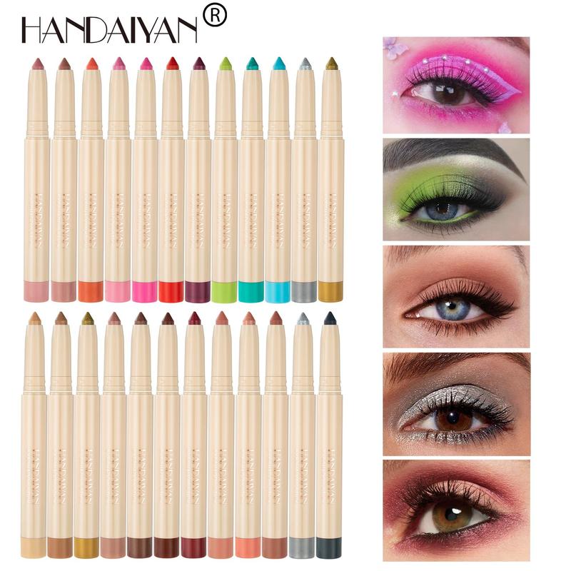 Eyeshadow & Lying Silkworm Pen, Fine Tip Eyeliner Pen with Precise Flexible Tip and Comfortable Grip, Easy to Apply for Eye Makeup, Great for Professional & Beginners