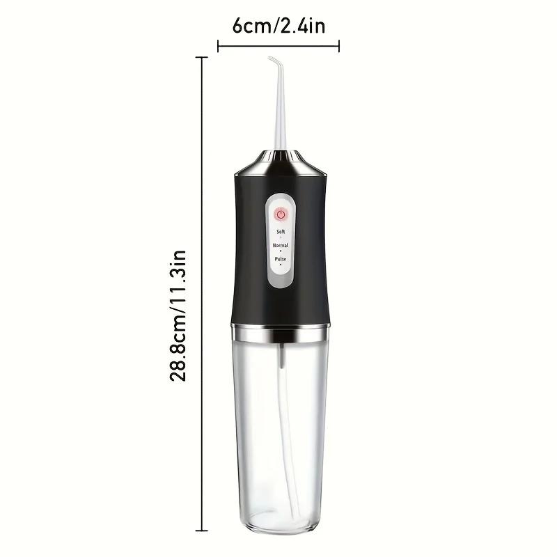 Healthy Living Electric Water Flosser Cordless for Teeth 3 Modes 4 Jet Tips, Deep Cleaning for Oral Health, Ideal for Adults' Daily Use