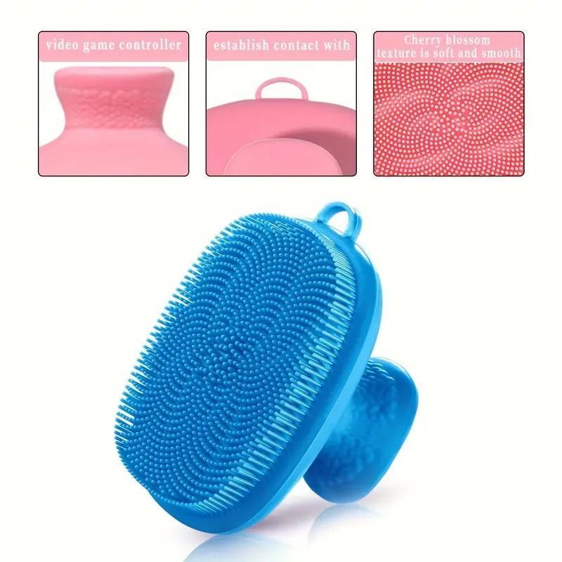 Silicone Face Scrubber, 1 Count Manual Facial Cleansing Brush, Soft Face Scrubber, Facial Skin Care Tool for Women & Men