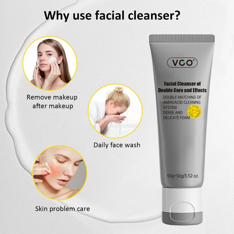 VGO-Skincare Sunscreen and Face Wash Set for Complete Comfort-Live