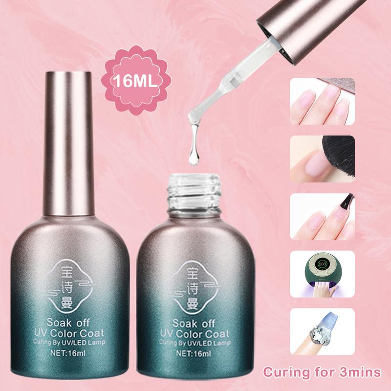 HiJOJO | DIY Long-lasting UV Gel Glue Curing-Needed Removable Fake Nails Manicure Salon Gel Polish Glue Nail Dryer Nail Art Nail Care Nail Polish Gel nailkit Cutics