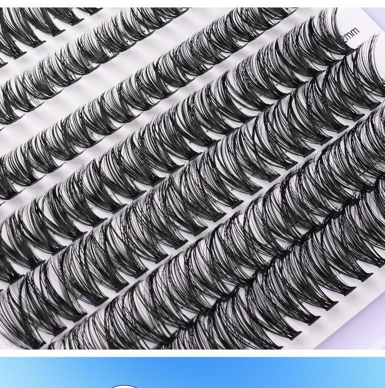 Eyelash 240pcs DIY Eyelash Expansion Kit 30+40D, Eyelash Waterproof Bonding and Sealing DIY Eyelash Extensions Eyelash Poly Bundle Waterproof Eyelash Poly Kit Cosmetics, Eyelash Extensions, Makeup, Gifts Contour Curler