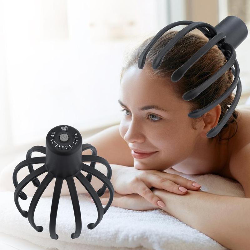 USB Rechargeable Electric Octopus Claw Scalp Massager, 1 Count Deep Tissue Muscle Relaxation Massager, Head Scalp Massage Tool for Home & Travel