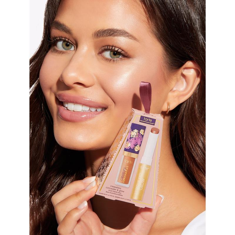 tarte creaseless concealer & glow must-haves duo