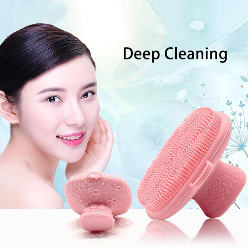 Silicone Face Scrubber, 1 Count Manual Facial Cleansing Brush, Soft Face Scrubber, Facial Skin Care Tool for Women & Men