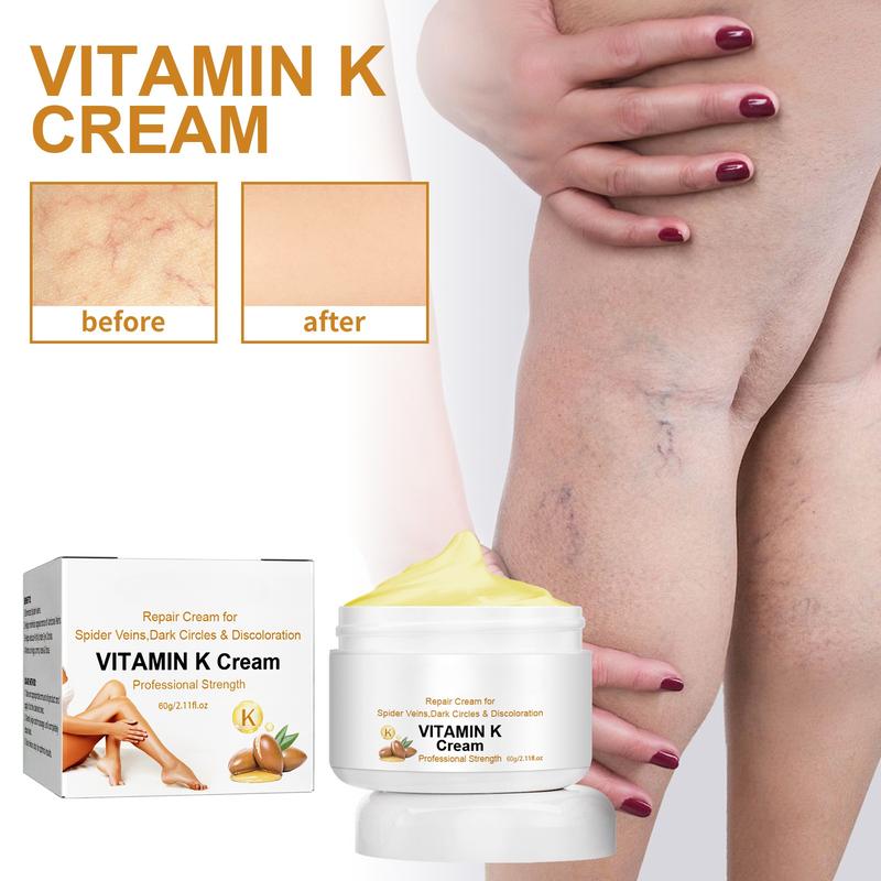 Vitamin Massage Cream - Vitamin K Cream Skin Care Relieve Leg Pain, Swelling, Leg Veins Massage Cream