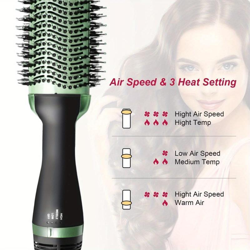 Multifunctional hot air brush, hair dryer, hair straightener, curling comb in one step, professional salon hair styling tool, best gift for women