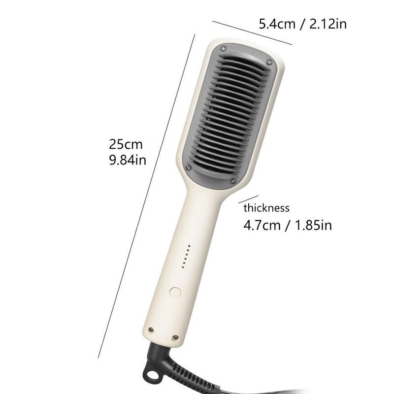 Hair Straightener Brush, 1 Count 5 Temperature Adjustment Hair Straightener Comb, Anti-scalding Comb Teeth, Smooth Hair Unkempt