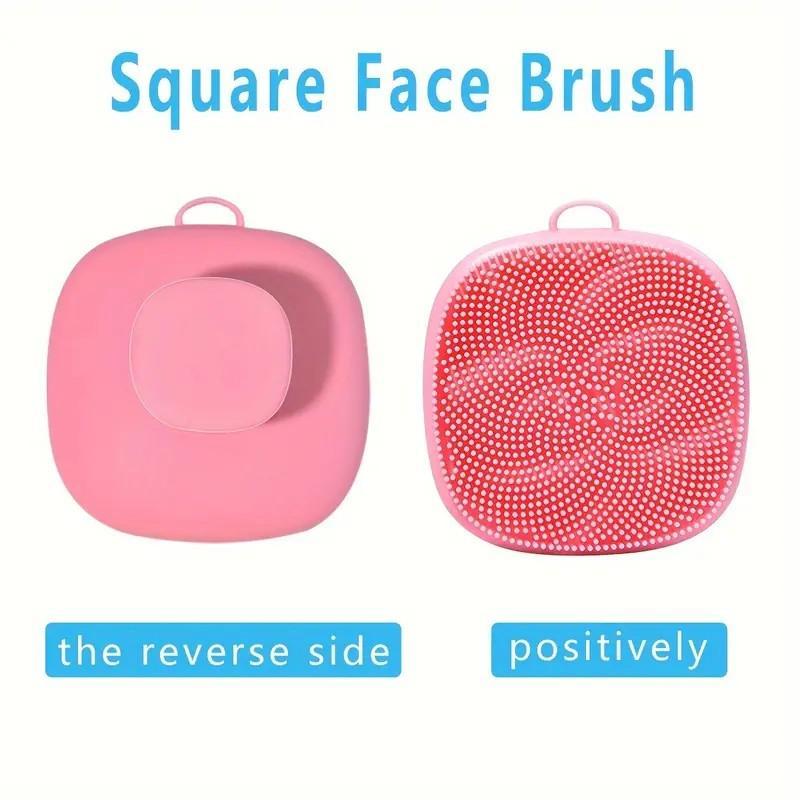 Silicone Face Scrubber, 1 Count Manual Facial Cleansing Brush, Soft Face Scrubber, Facial Skin Care Tool for Women & Men