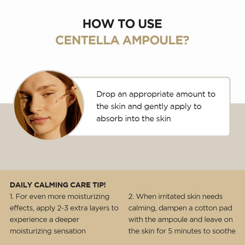 [SKIN1004 Official Shop] Madagascar Centella Asiatica Ampoule Facial Serum (55ml & 100ml), Soothes and Calming Oil Daily Clear Mild Skincare