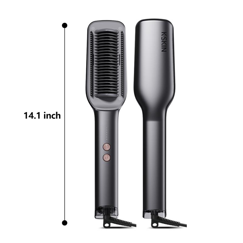 Straight Hair Comb Straightening Clipper Comb Straight Hair Curl Dual Use No Harm to Hair, Smooth Heated Hair Styling Tool,Hair Products-KD377 hair straightener Comfort