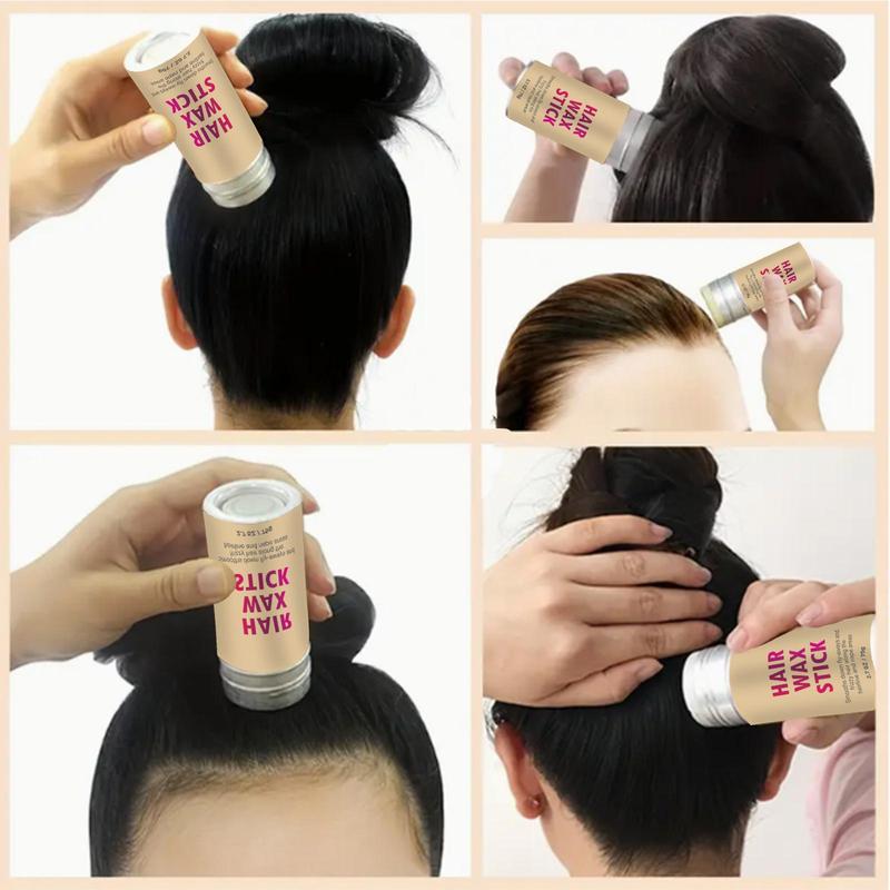 Summer 75g Hair Wax Stick, Non-Greasy Hair Edge Control Frizz Control Hair Stick, Hair Wax Gel, Long Lasting Hair Pomade Stick Hair Styling Gel, Flyaway Hair Tamer Wig Smoothing Wax Cream, Hair Styling Product, Back To School