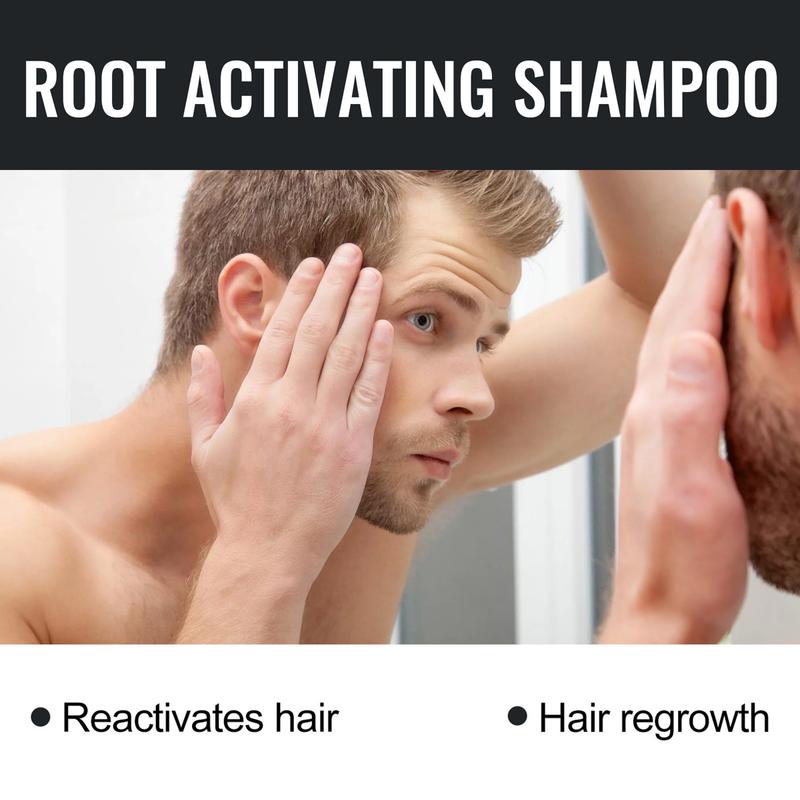 Root Activator Shampoo, Hair Shampoo For Men & Women, Mens Hair Growth Shampoo, Promote Thicker Hair & Strong Hair, Organic, Natural, Hair Repair