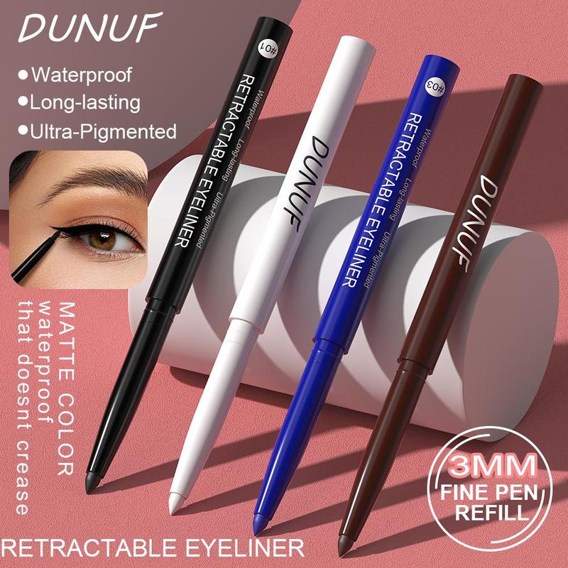 Long Lasting Eyeliner, 1 Count Waterproof Eyeliner, Sweat Proof Eyeliner, Easy Coloring Eyeliner, Eye Makeup Tool for Women & Girls, Cosmetic Accessories, Christmas Gift